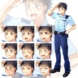 元気そうな警察官